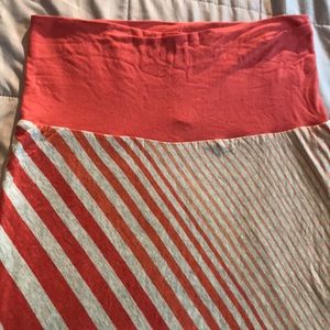 Stripe Super Soft Knit Maxi Skirt